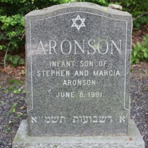 Infant son of Stephen and Marcia Aronson