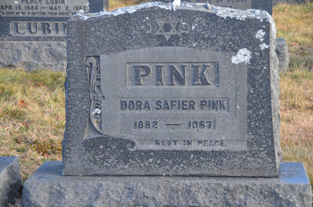 Pink, Dora Safier