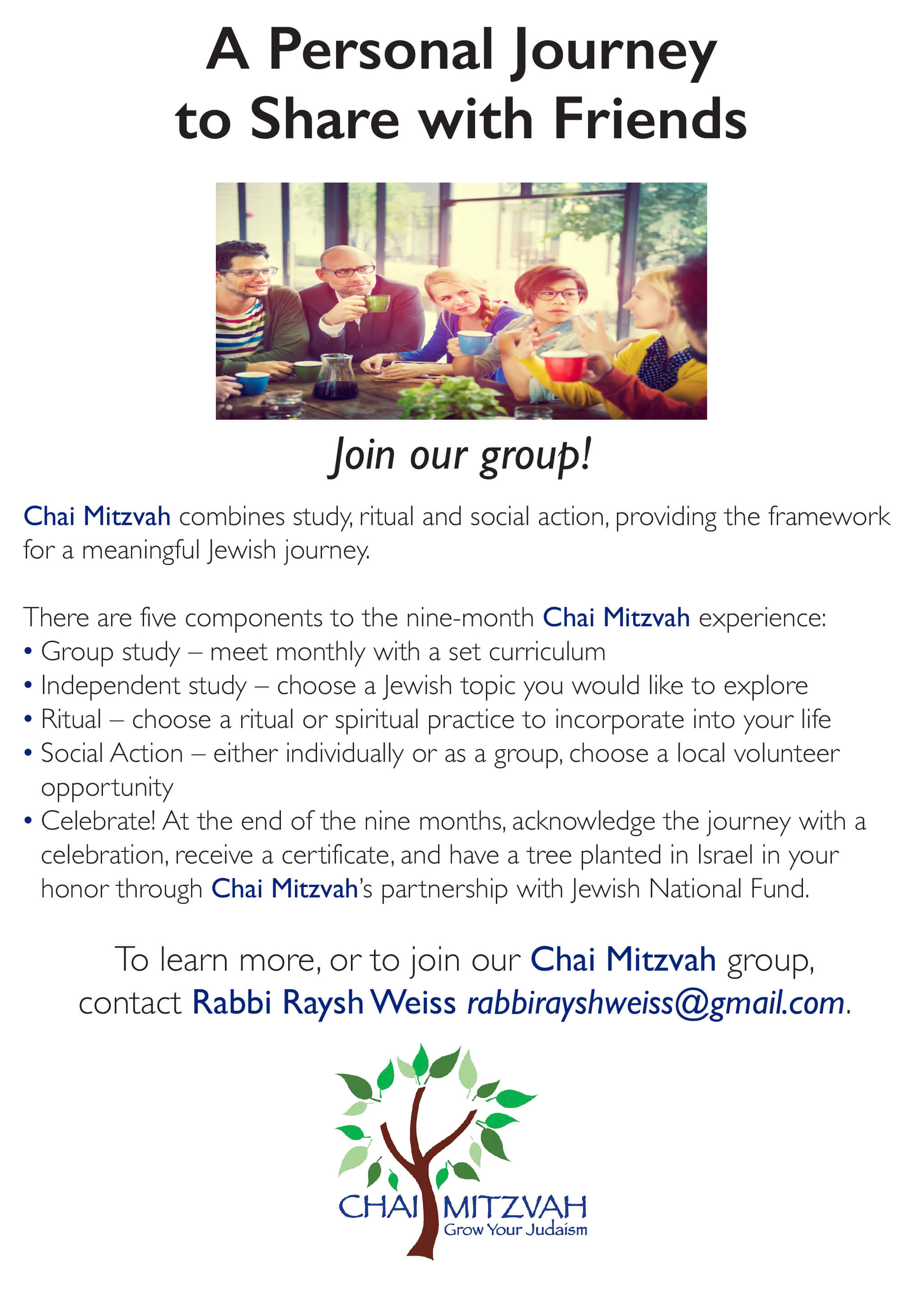 Chai Mitzvah Program