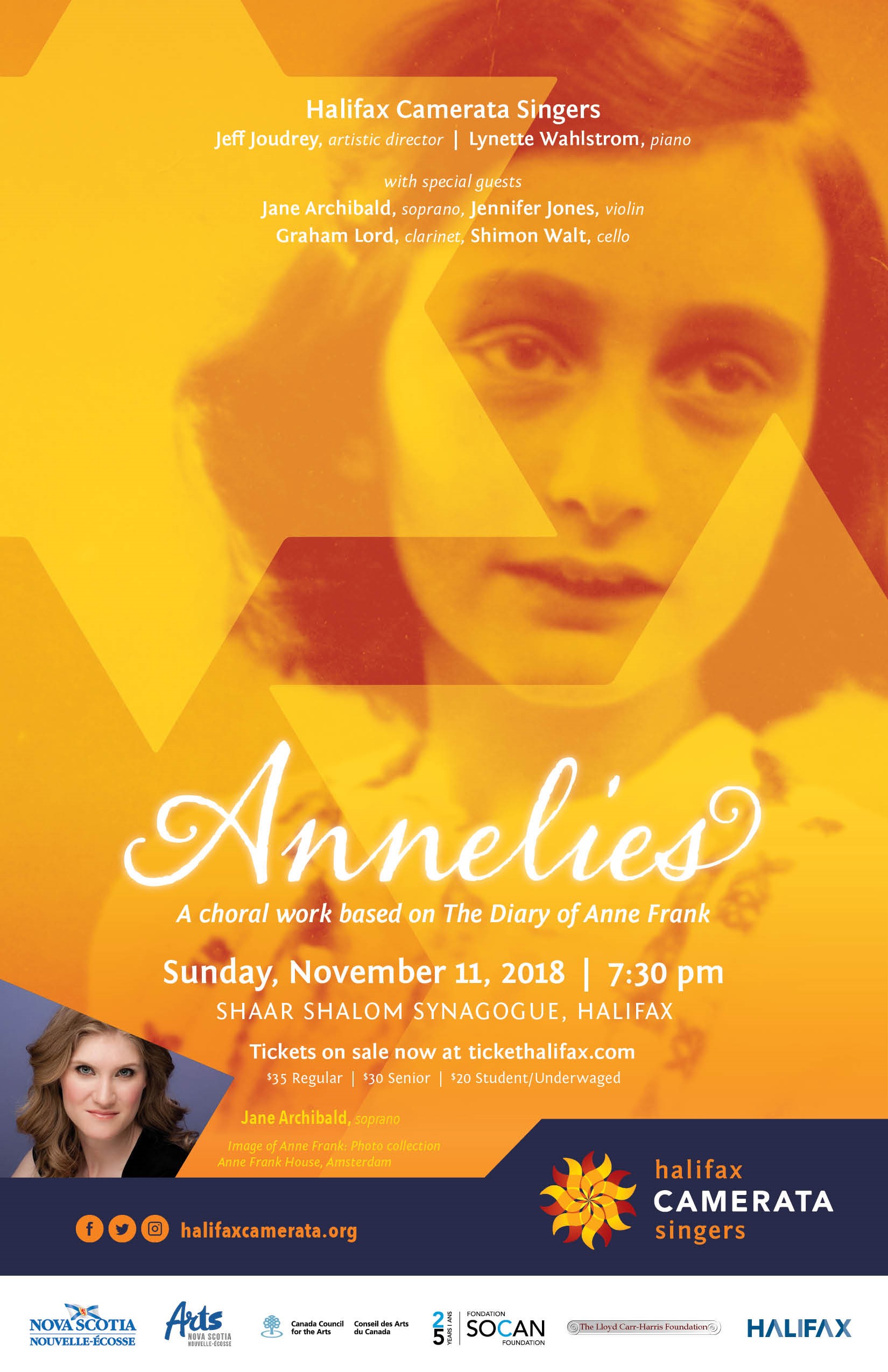 Annelies - A Choral work based on the Diary of Anne Frank with Jane Archibald